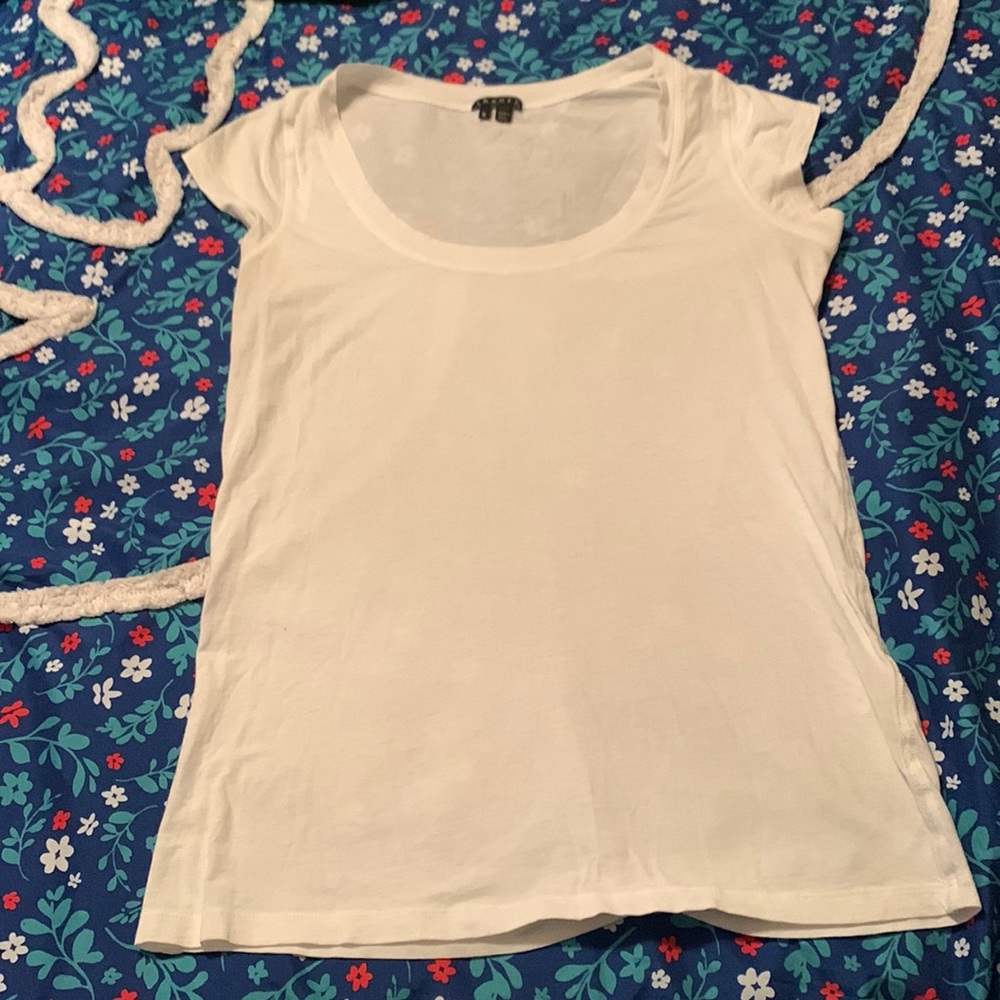 Classic White Scoop Neck Women's Tee